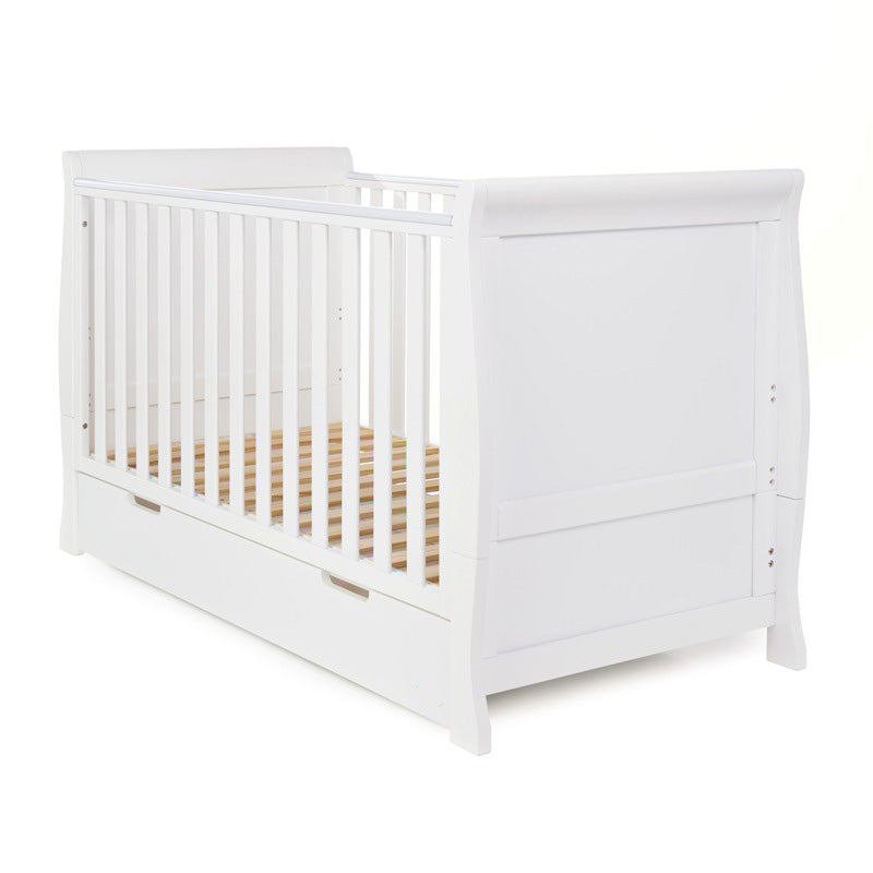 Stamford Classic Sleigh Cot Bed - White