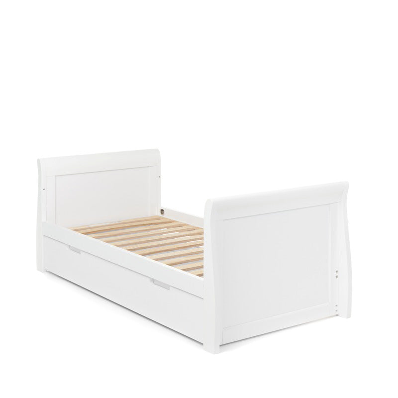 Stamford Classic Sleigh Cot Bed - White