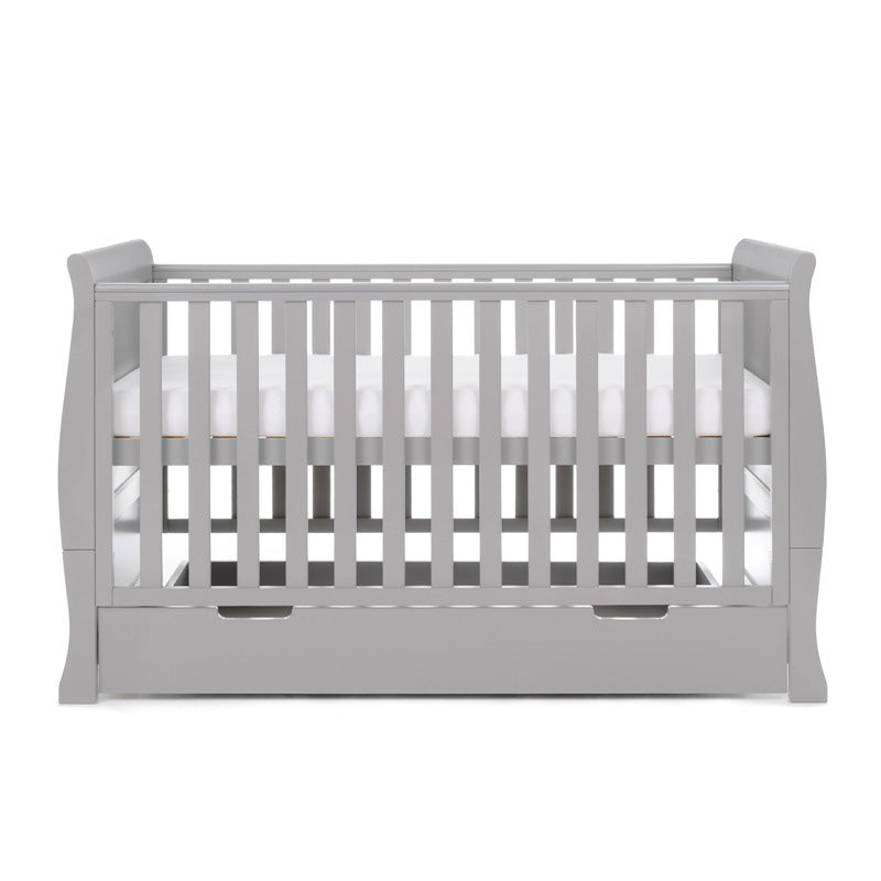 Stamford Classic Sleigh Cot Bed - Warm Grey