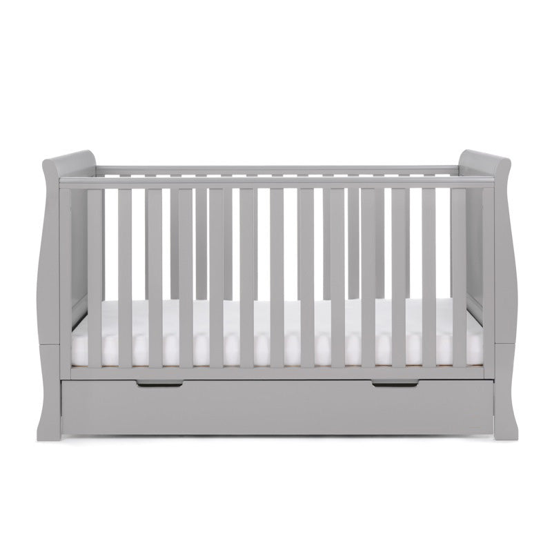 Stamford Classic Sleigh Cot Bed - Warm Grey