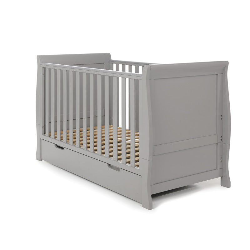 Stamford Classic Sleigh Cot Bed - Warm Grey