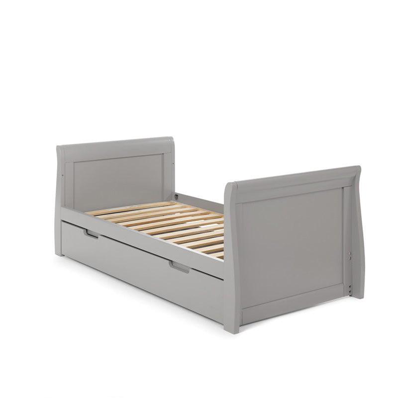 Stamford Classic Sleigh Cot Bed - Warm Grey