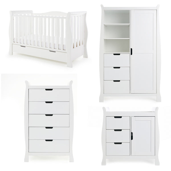 Stamford Luxe 4 Piece Room Set - White