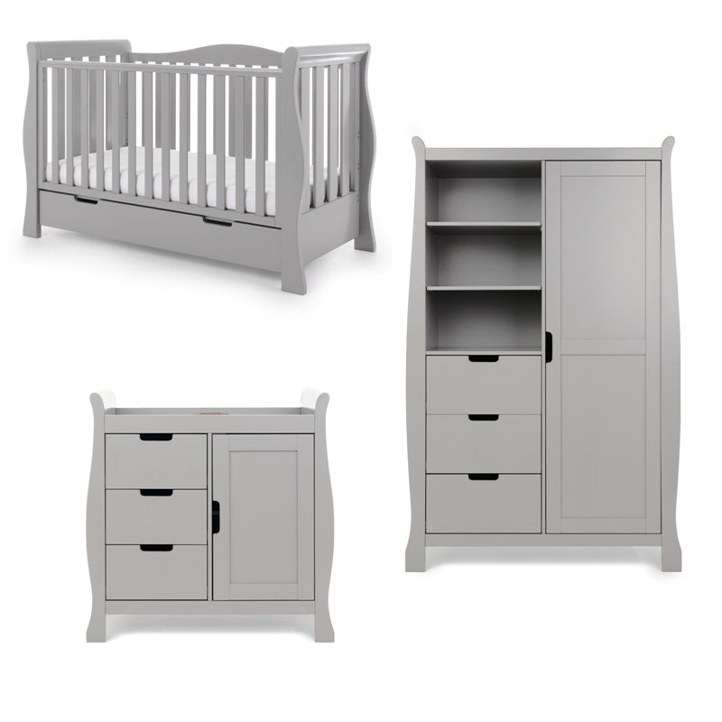 Stamford Luxe 3 Piece Room Set - Warm Grey