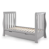 Stamford Luxe Sleigh Cot Bed - Warm Grey