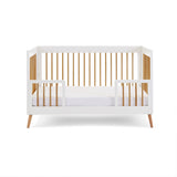 Maya Cot Bed - White with Natural