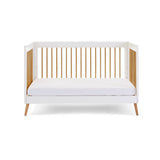 Maya Cot Bed - White with Natural