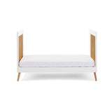 Maya Cot Bed - White with Natural