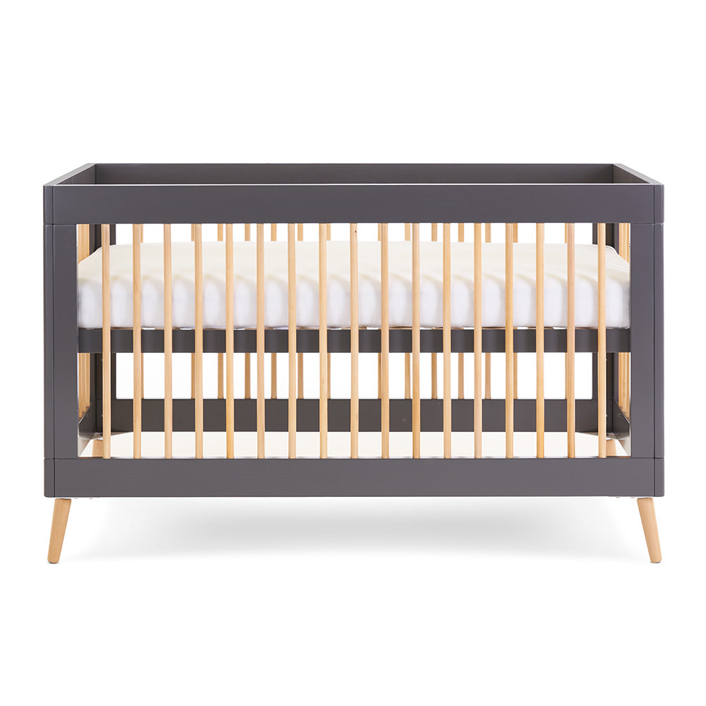 Maya Cot Bed - Slate with Natural