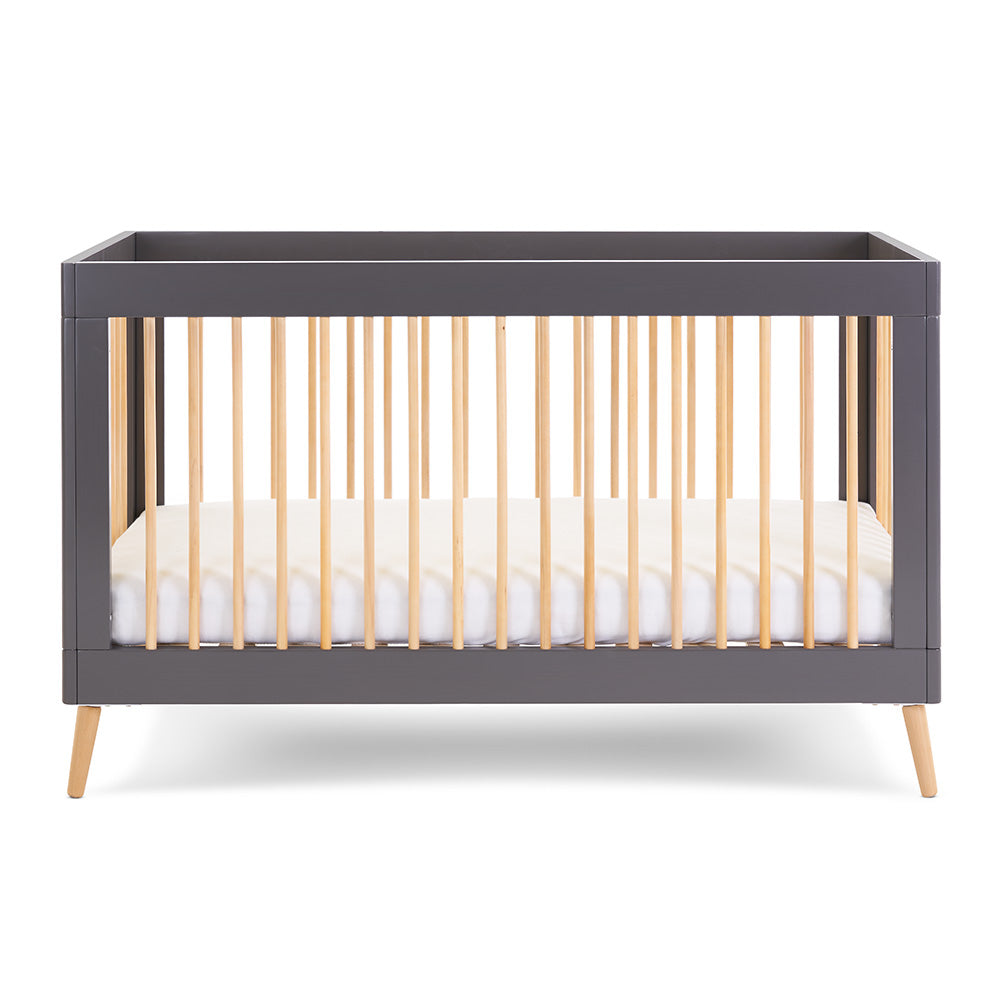 Maya Cot Bed - Slate with Natural