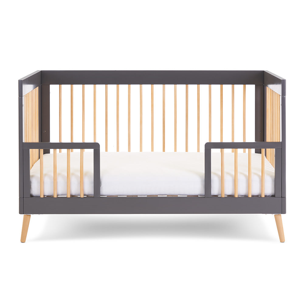 Maya Cot Bed - Slate with Natural