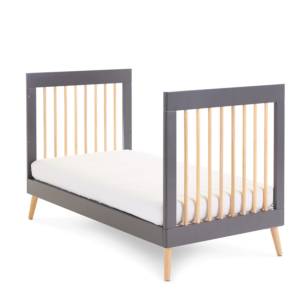 Maya Cot Bed - Slate with Natural