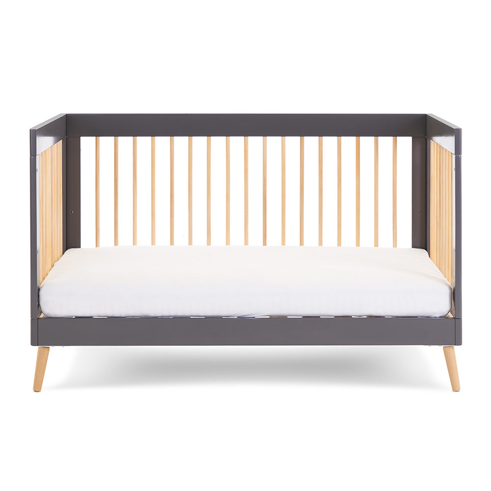 Maya Cot Bed - Slate with Natural