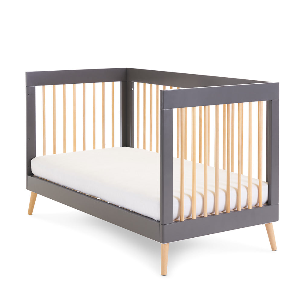 Maya Cot Bed - Slate with Natural