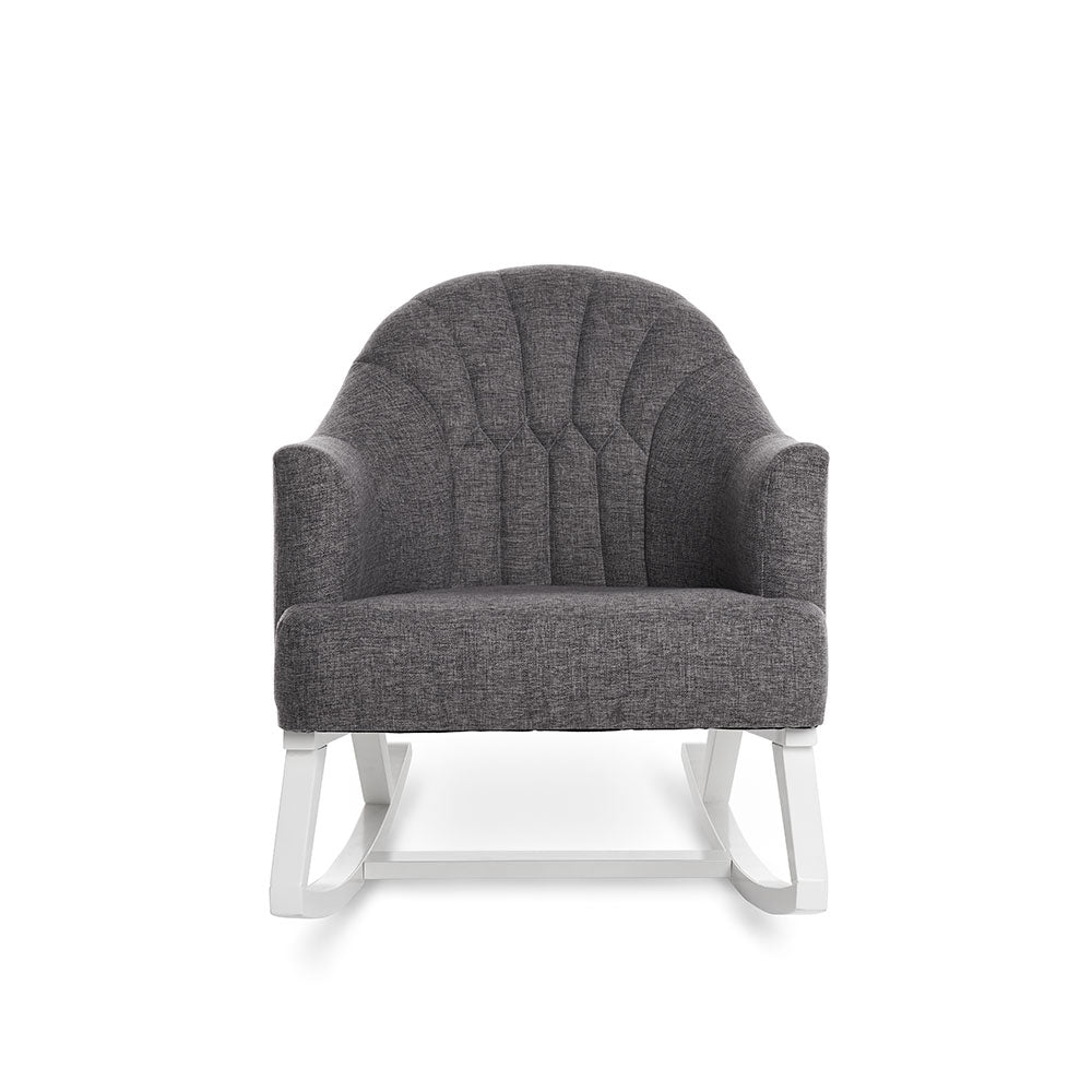 Round Back Rocking Chair - Dark Grey