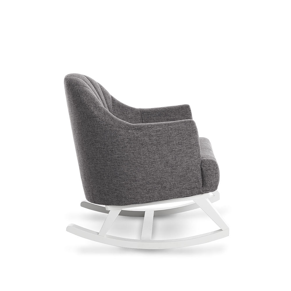 Round Back Rocking Chair - Dark Grey