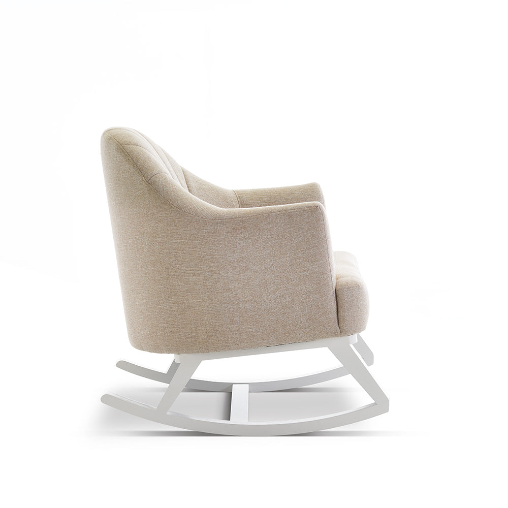 Round Back Rocking Chair - Oatmeal