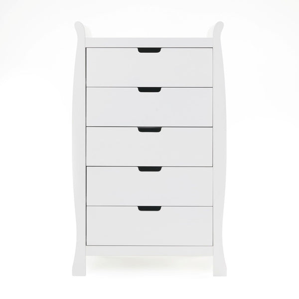 Stamford Sleigh Tall Chest of Drawers - White