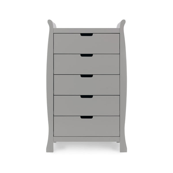 Stamford Sleigh Tall Chest of Drawers - Warm Grey