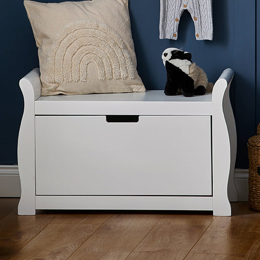 Stamford Sleigh Toy Box - White