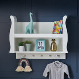 Stamford Sleigh Shelf - White