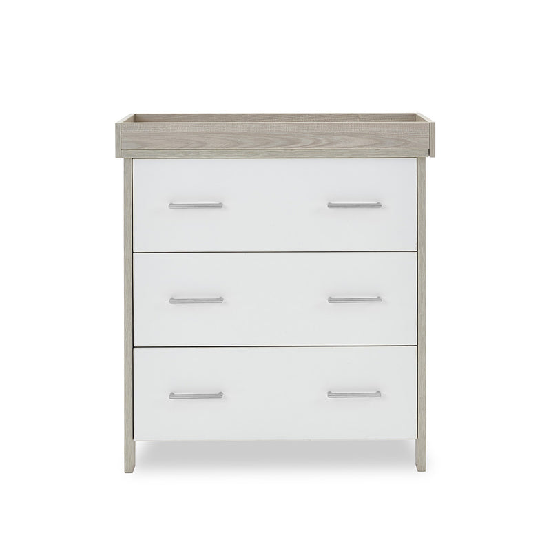 Nika Changing Unit - Grey Wash with White