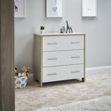 Nika Changing Unit - Grey Wash with White