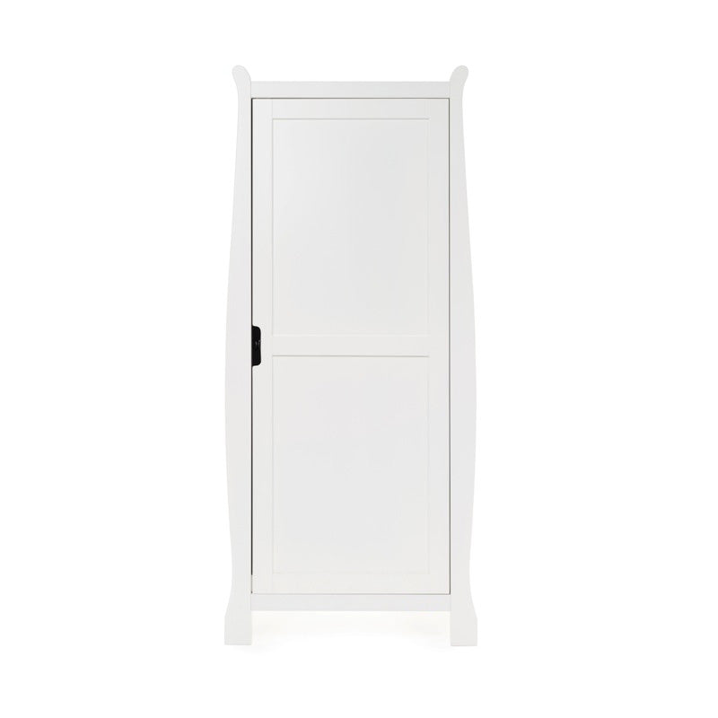 Stamford Sleigh Single Wardrobe - White