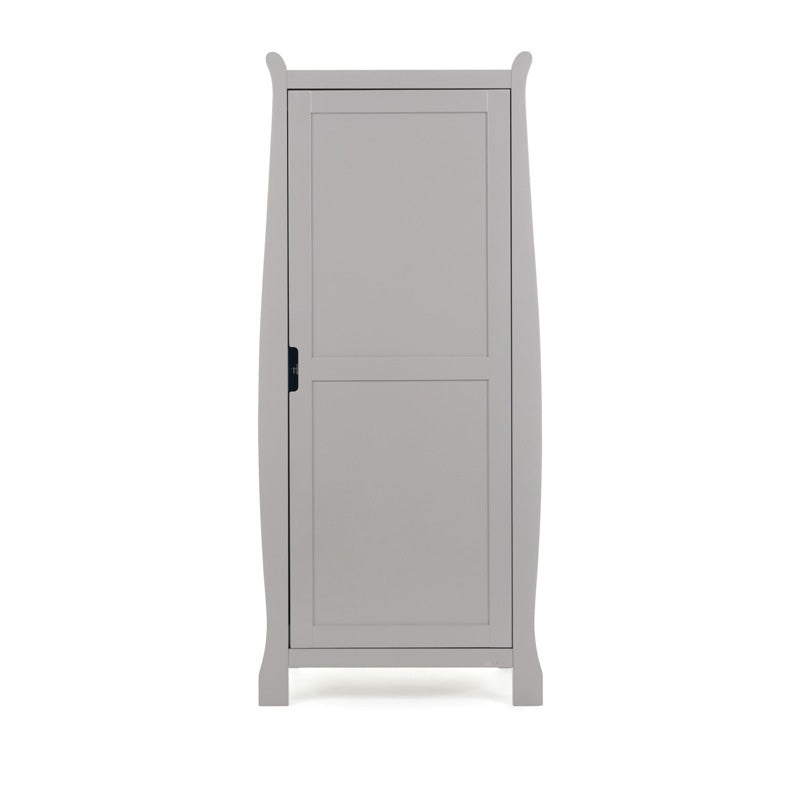 Stamford Sleigh Single Wardrobe - Warm Grey