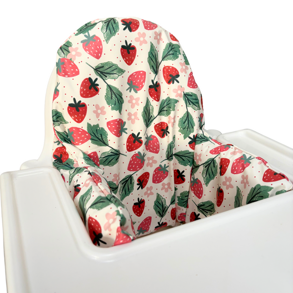 Waterproof Highchair Cushion Cover - Strawberry