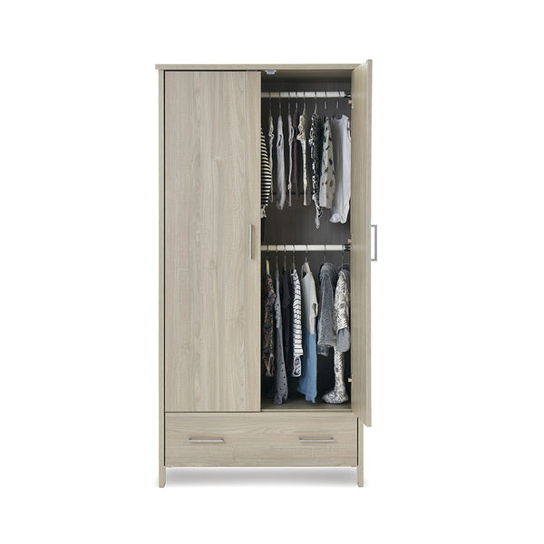 Nika Double Wardrobe - Grey Wash