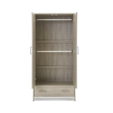 Nika Double Wardrobe - Grey Wash