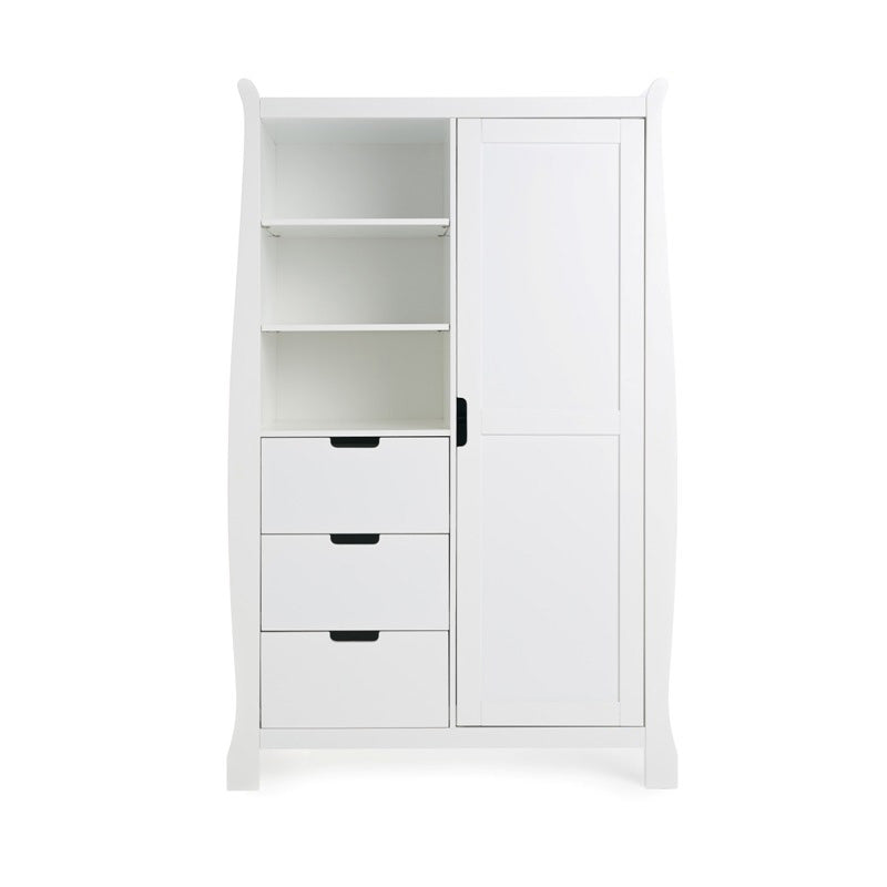 Stamford Sleigh Double Wardrobe - White