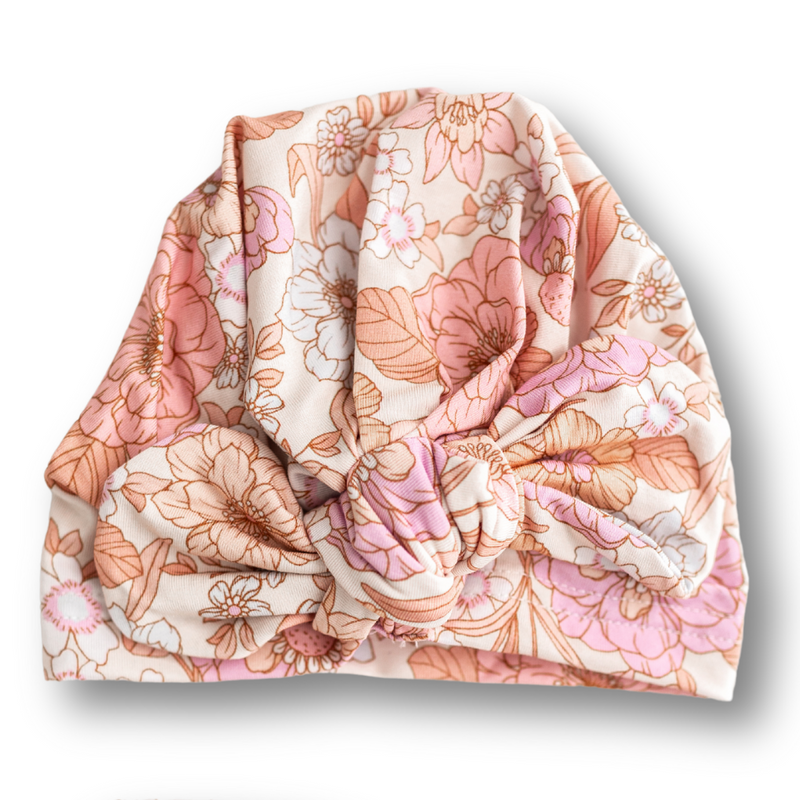 Bow Turban - Pretty Floral