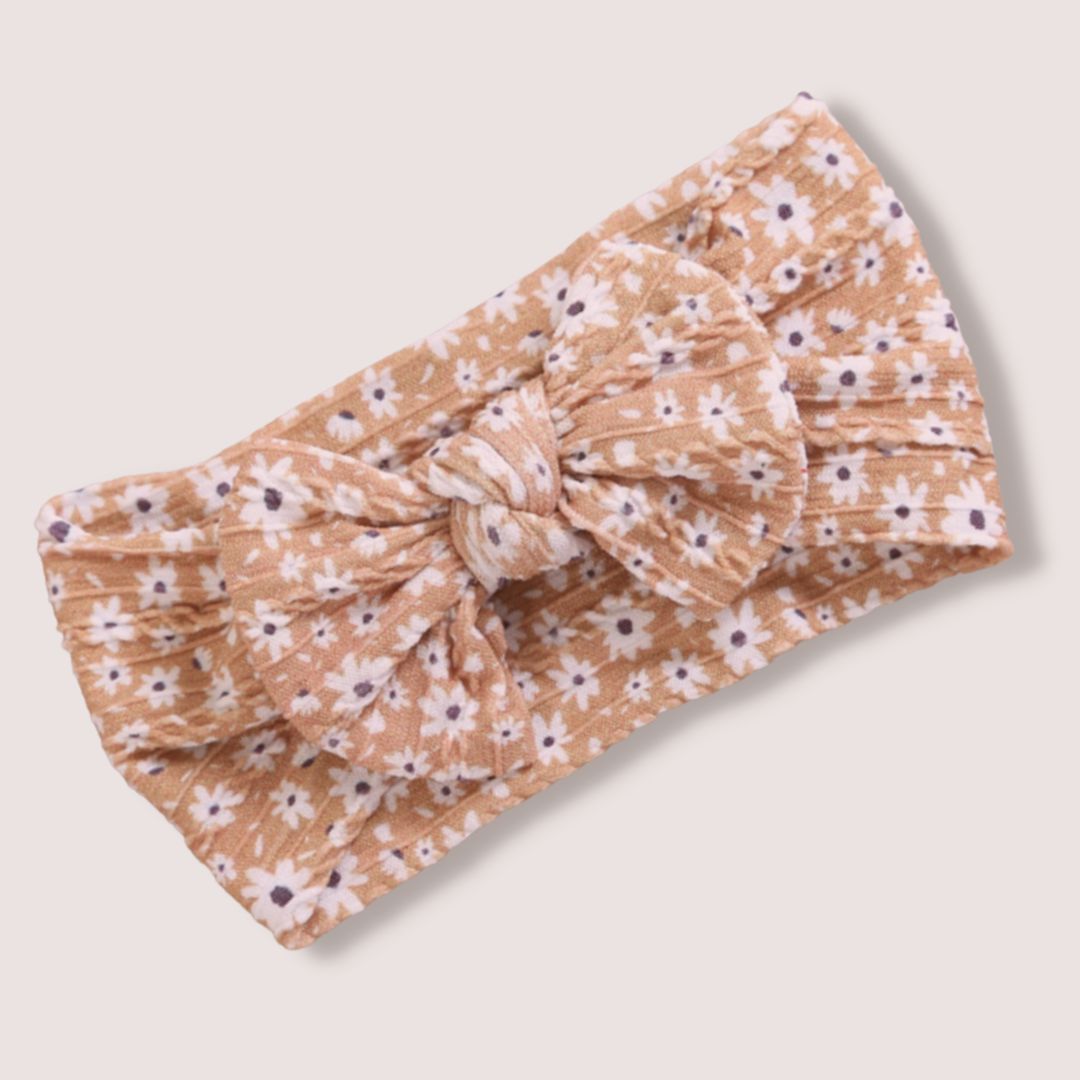 Bow Headband - Honey Floral