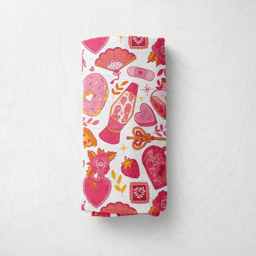 Bamboo Muslin Swaddle - XOXO