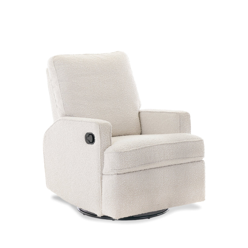 Madison Swivel Glider Recliner Chair - Boucle Style