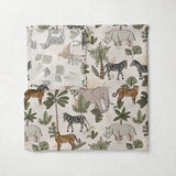 Bamboo Muslin Swaddle - In The Jungle