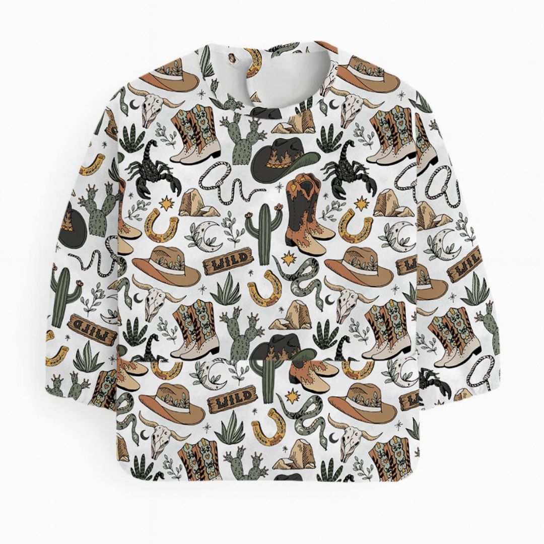 Coverall Bib - Wild West Green