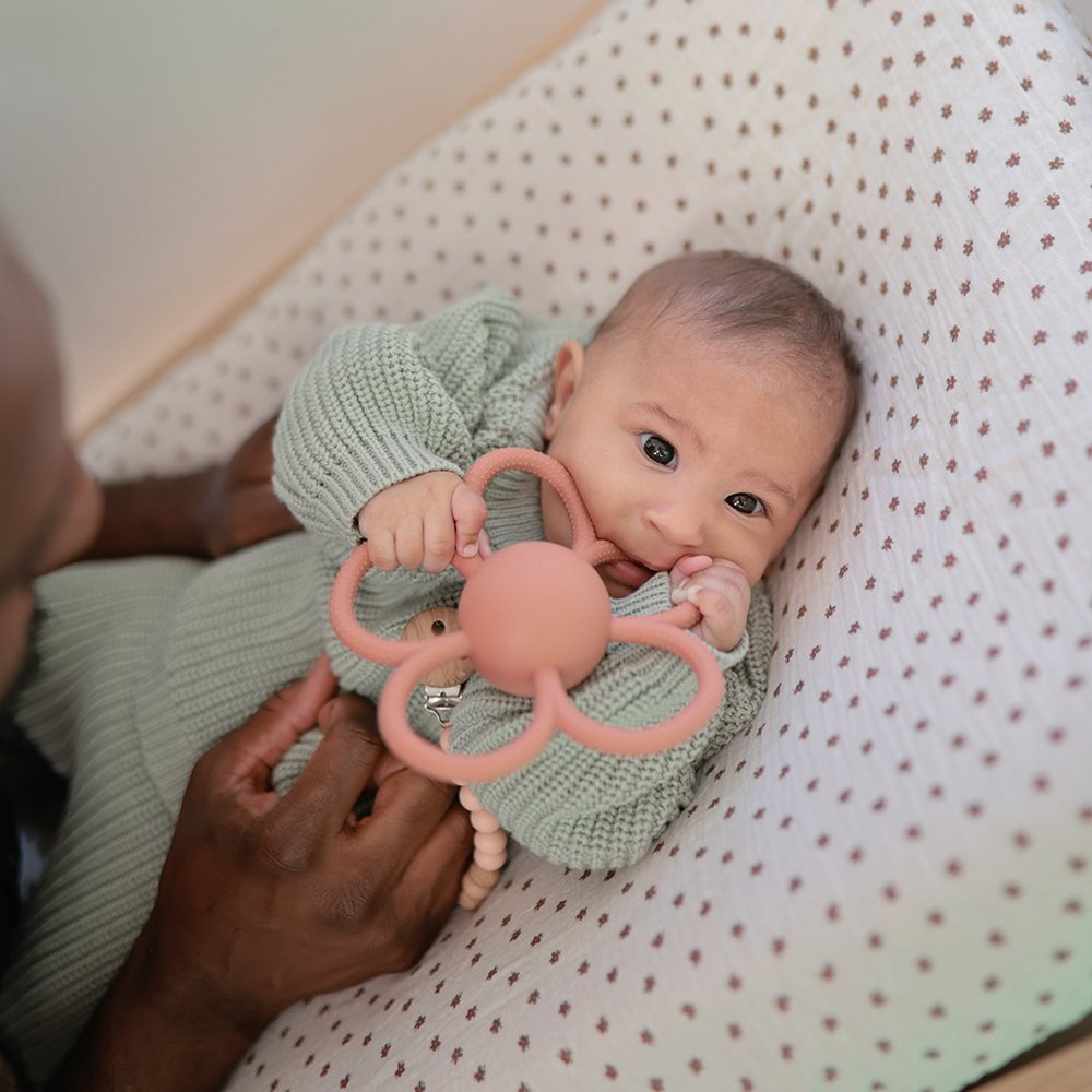 Mushie Daisy Rattle Teether