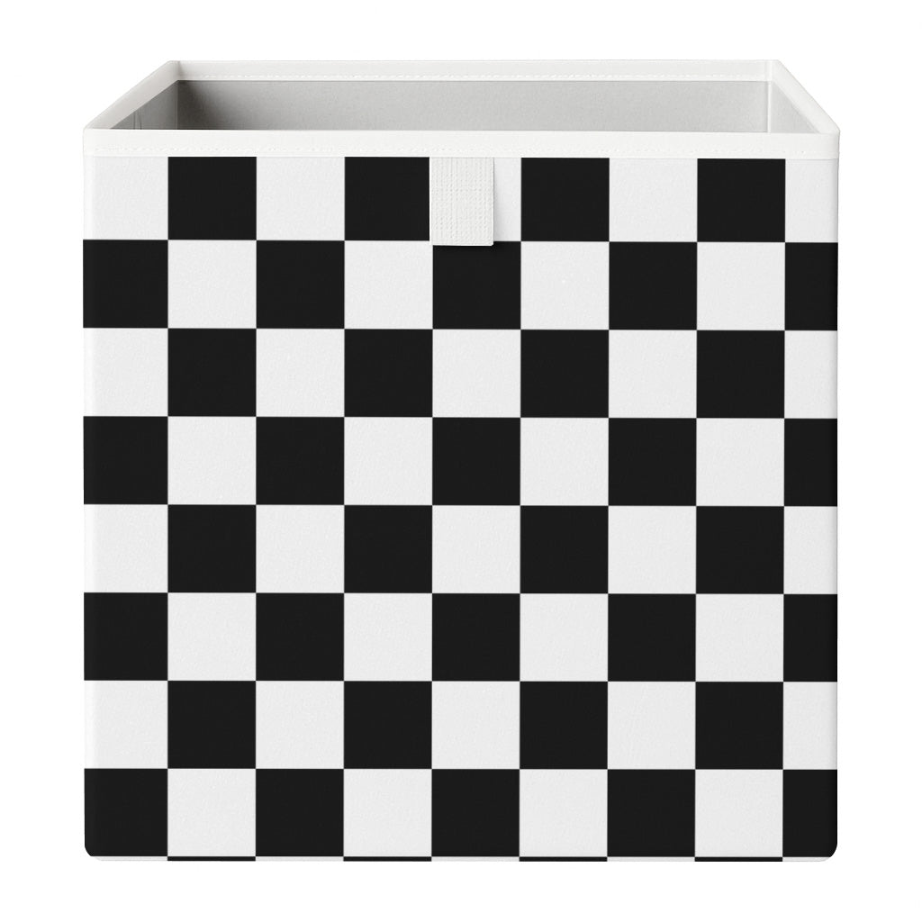 Cube Storage Box - Black Check