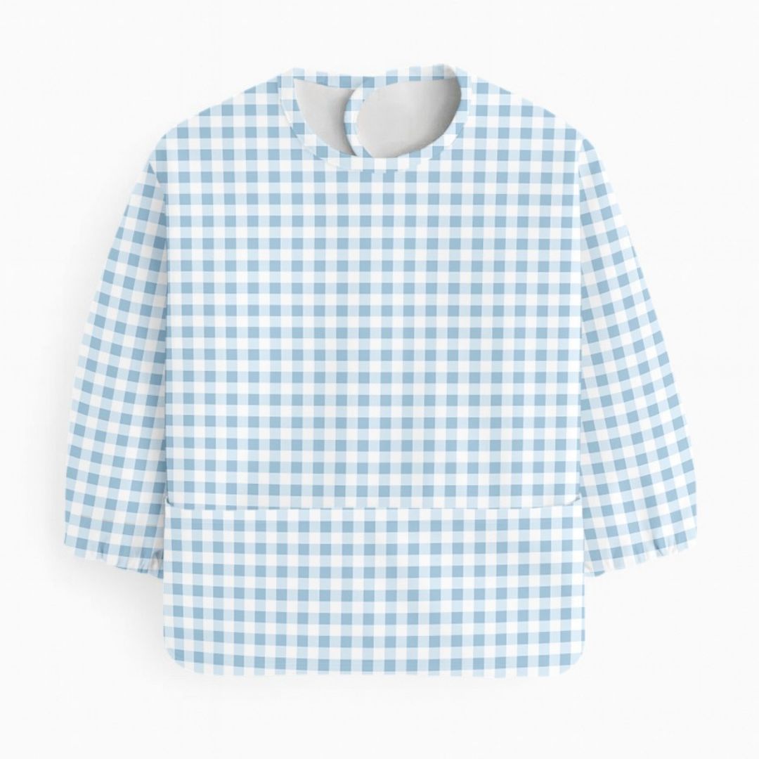 Coverall Bib - Blue Gingham