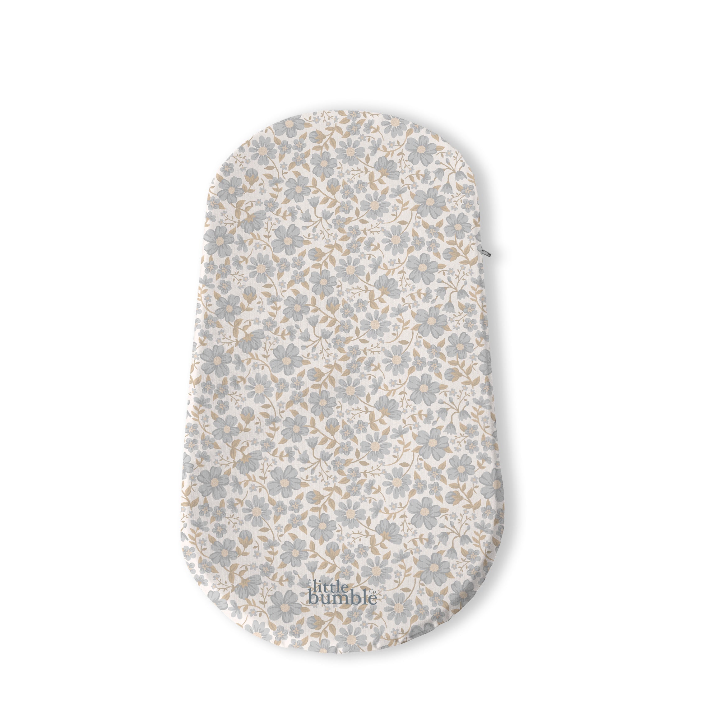 Changing Basket Mat Liner - Blue Vintage Floral