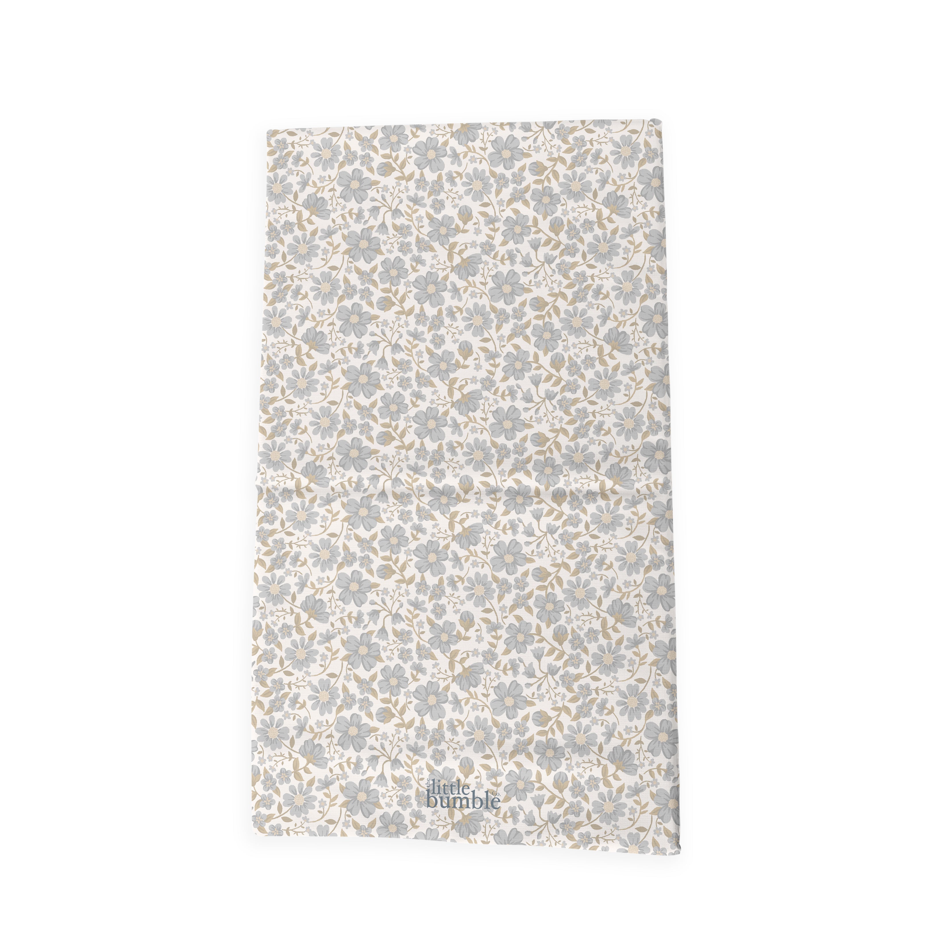 Travel Changing Mat - Blue Vintage Floral