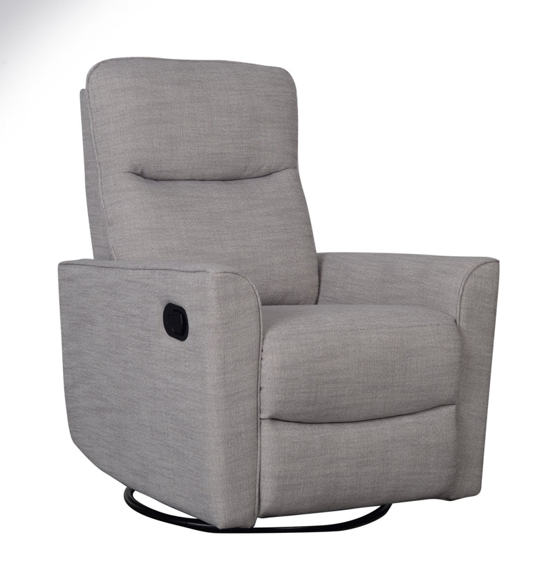 Savannah Swivel Glider Recliner Chair - Pebble