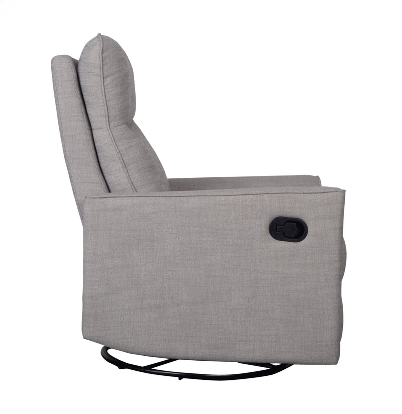 Savannah Swivel Glider Recliner Chair - Pebble