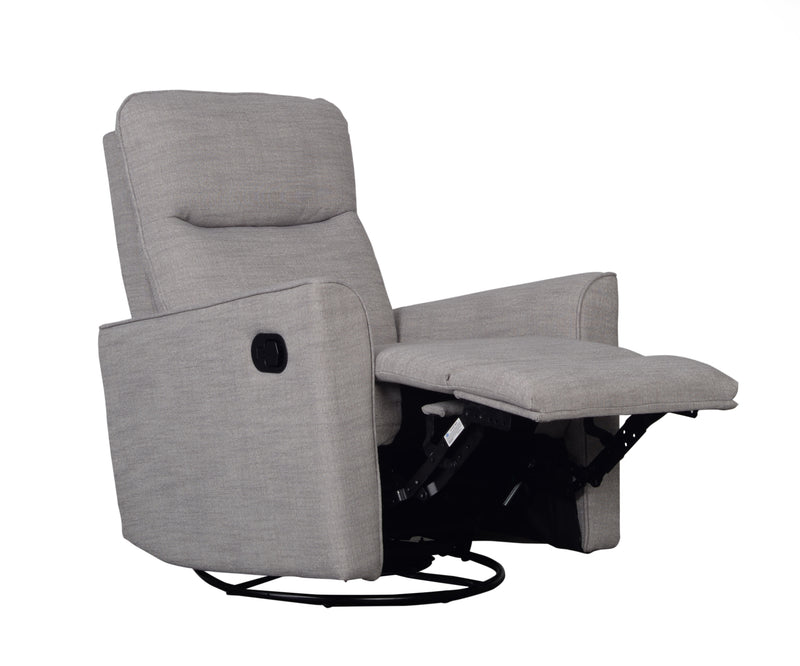 Savannah Swivel Glider Recliner Chair - Pebble