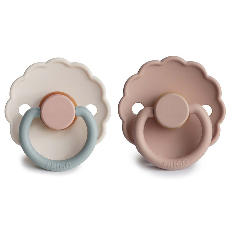 FRIGG Daisy Natural Rubber Dummy 2-Pack (Cotton Candy/Blush)