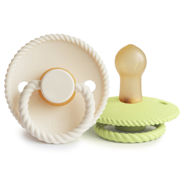 FRIGG Rope Natural Rubber Dummy 2-Pack (Cream/Green Tea)
