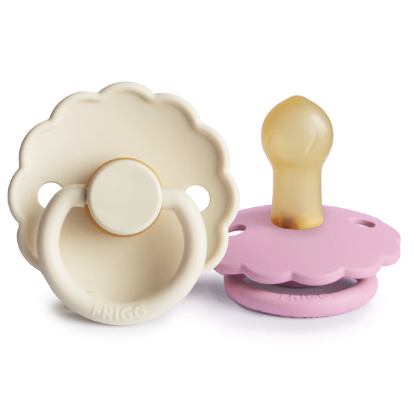 FRIGG Daisy Natural Rubber Dummy 2-Pack (Cream/Lupine)